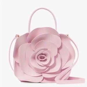 Kate Spade Flora 3D Rose Crossbody Bag Pink Horizon Novelty Handbag Purse NWT